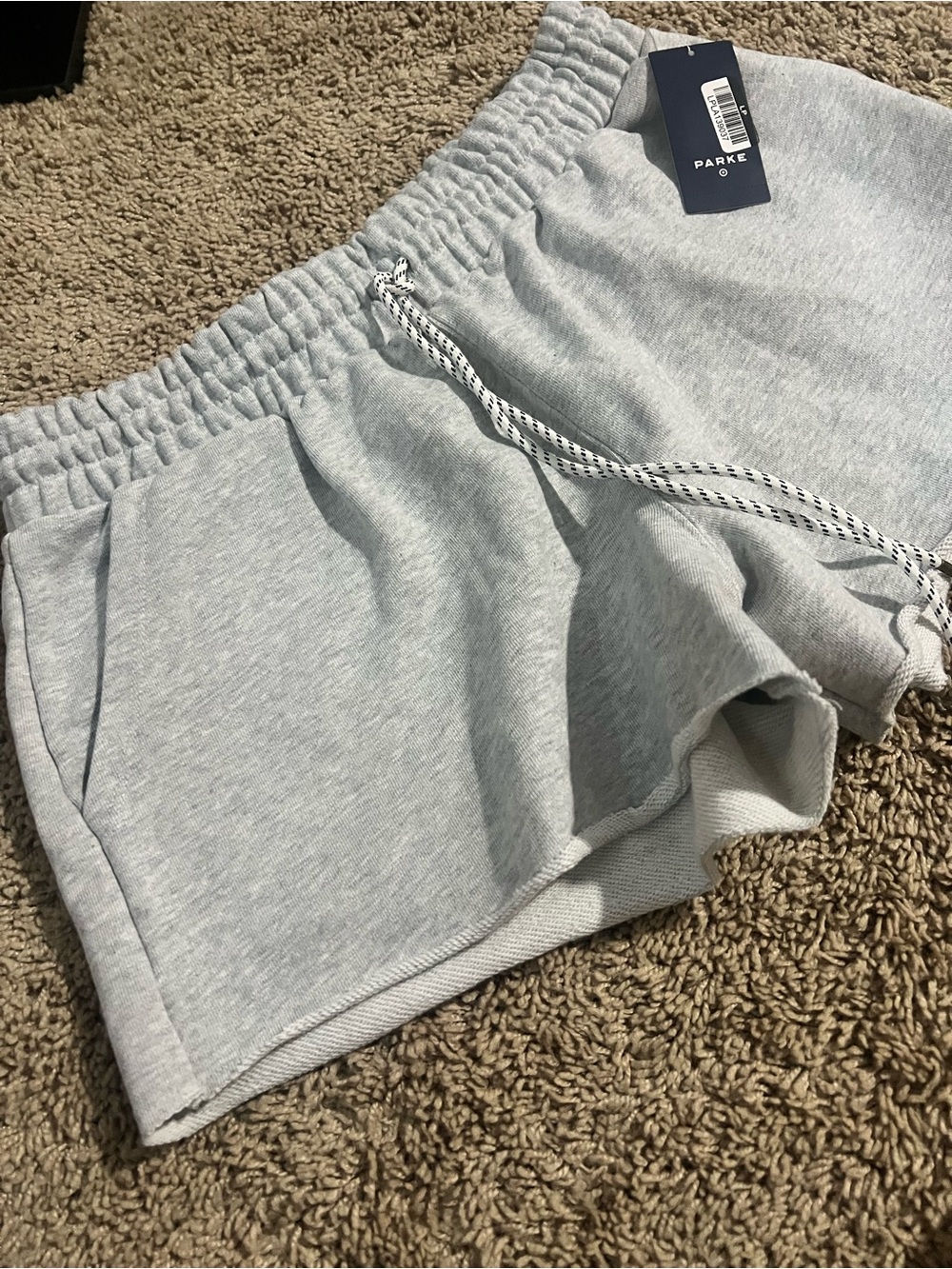 Parker Women’s Light Gray Athletic Drawstring Shorts